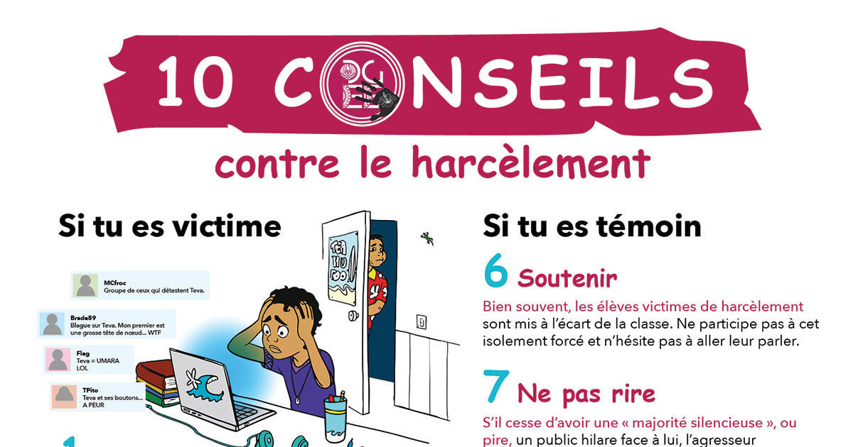 10 conseils contre le harcèlement - ebooks.education.pf